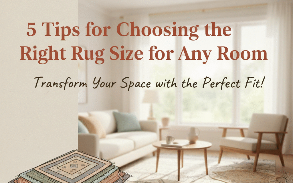 5 tips for choosing the right rug size for any room