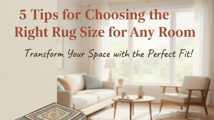 5 tips for choosing the right rug size for any room