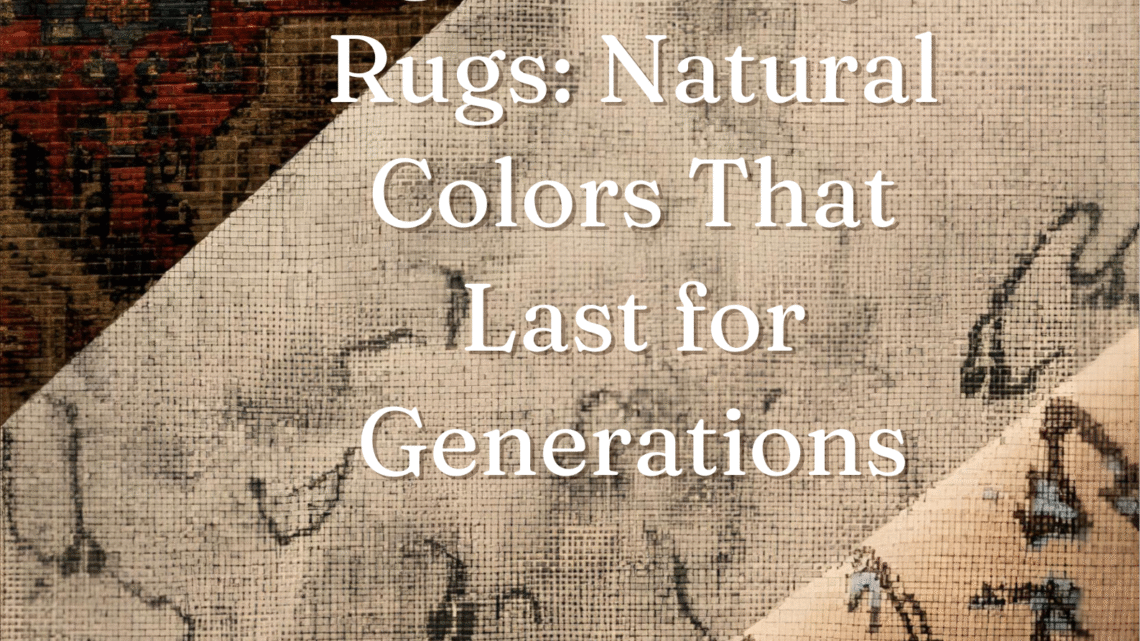 vegetable dyed rugs natural colors that last for generations