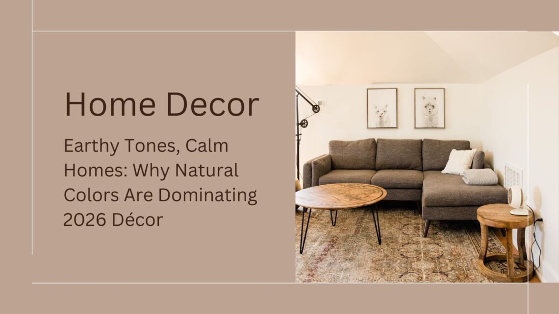 brown neutral modern home decor presentation