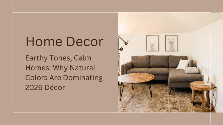 brown neutral modern home decor presentation